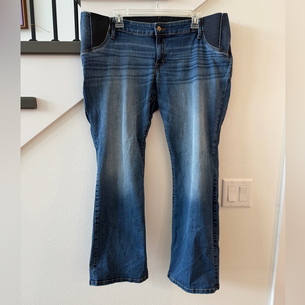 Isabel Maternity by Ingrid & Isabel Dark Blue Boot Cut Jeans